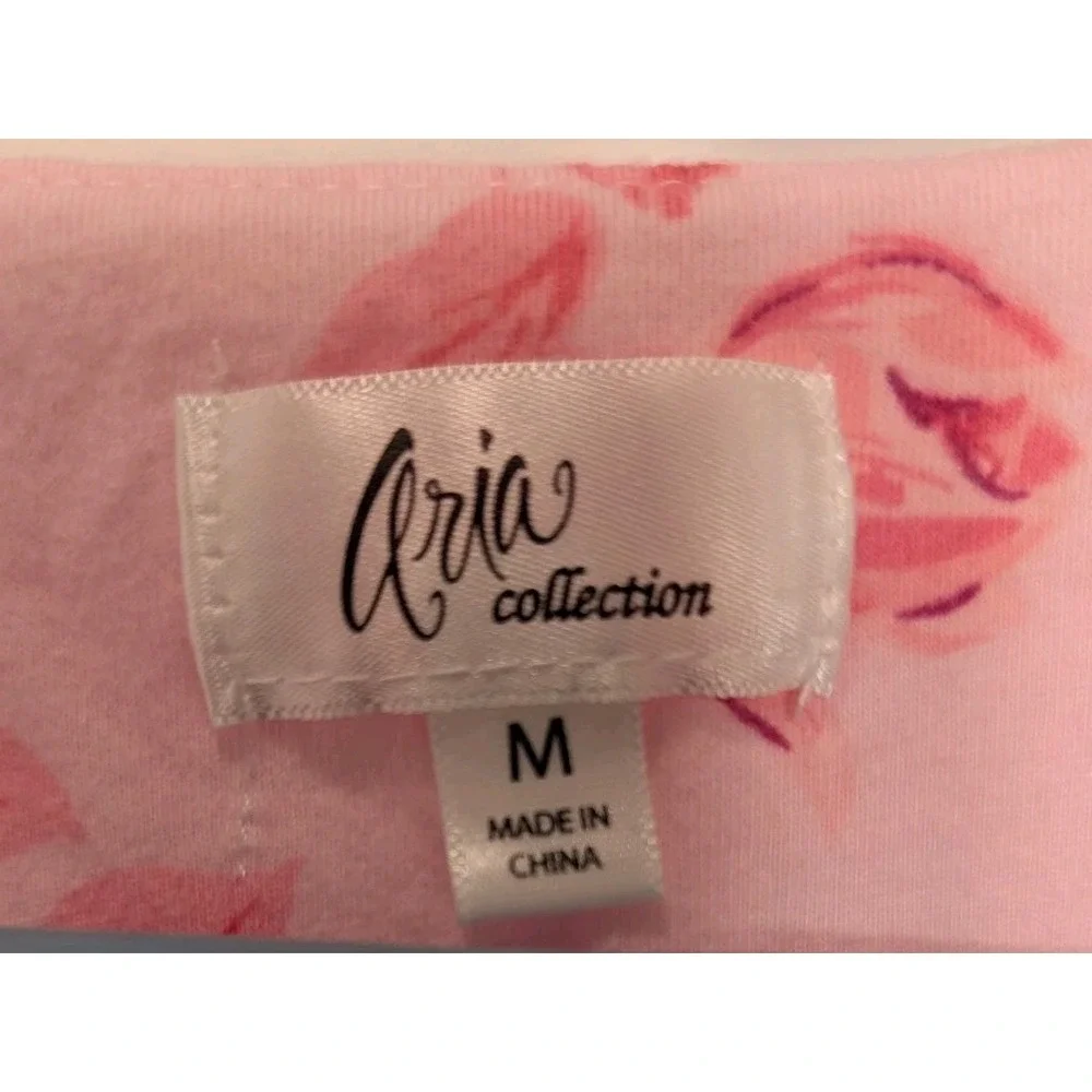 Aria Nightgown 100% Cotton Women's Scoop Neck Pockets Pink Cottage Core